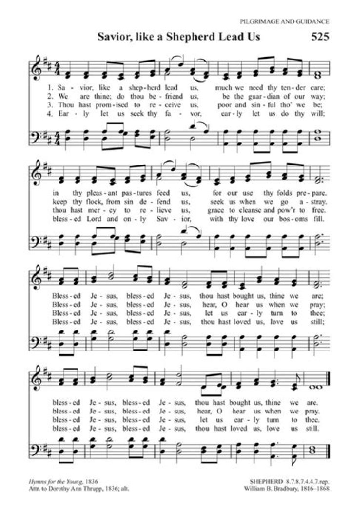 Savior, Like a Shepherd Lead Us